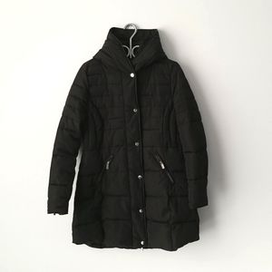 Suzy Shier Black Long Winter Coat